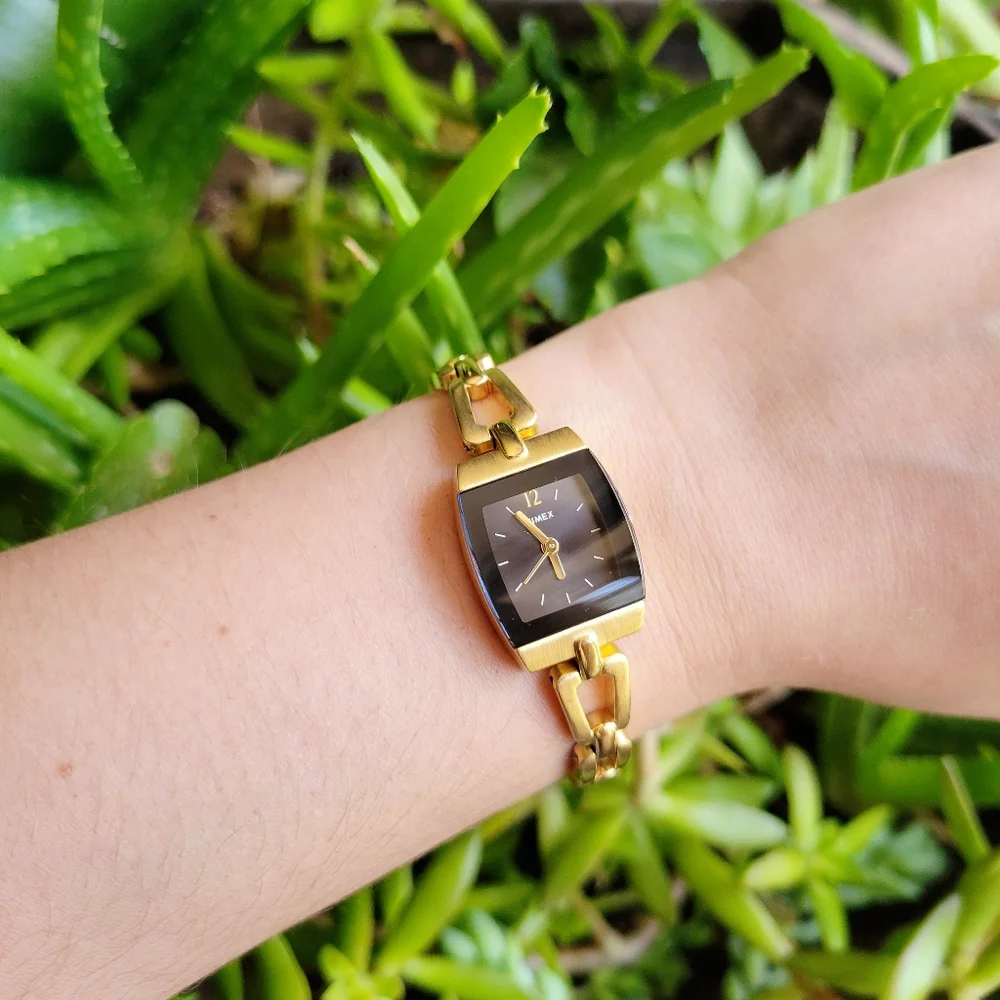 Like New Gold Timex Modern Vintage Style Watch